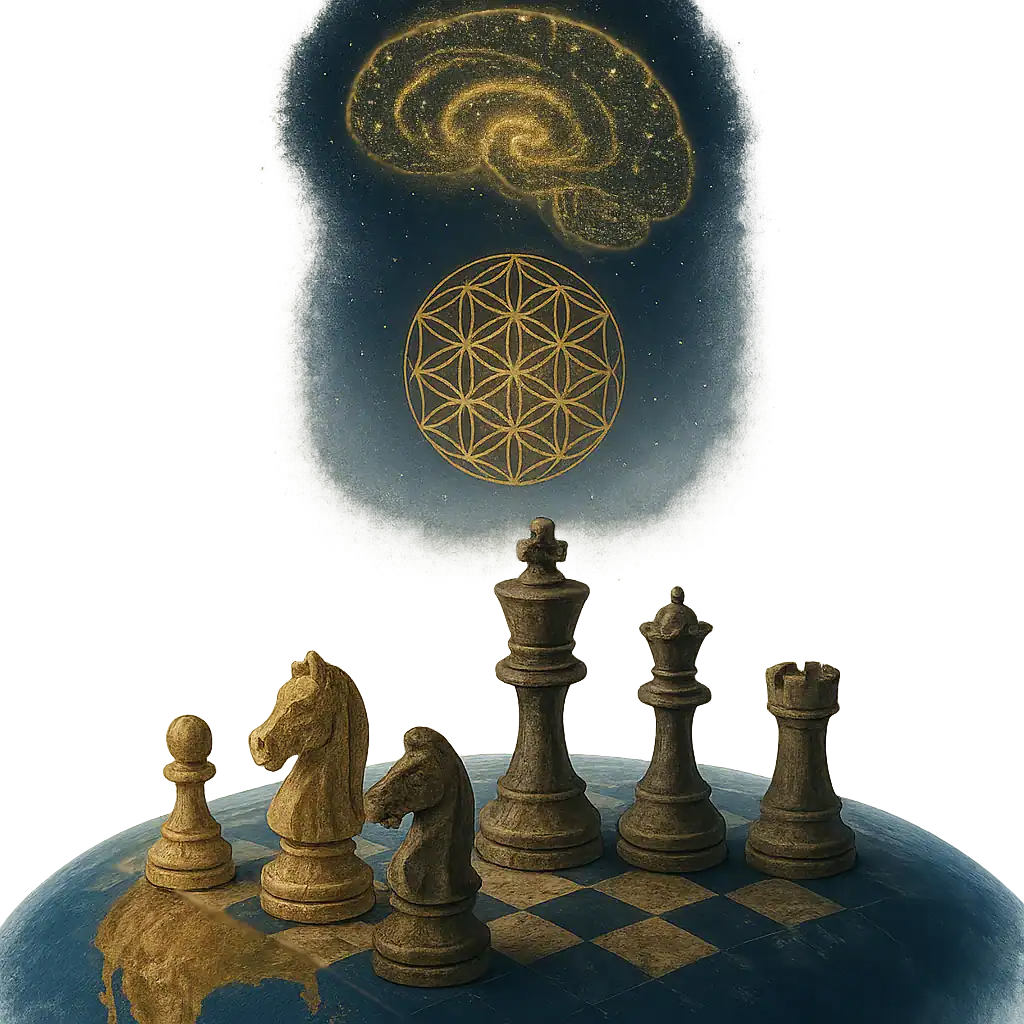 Chess pieces representing global strategy